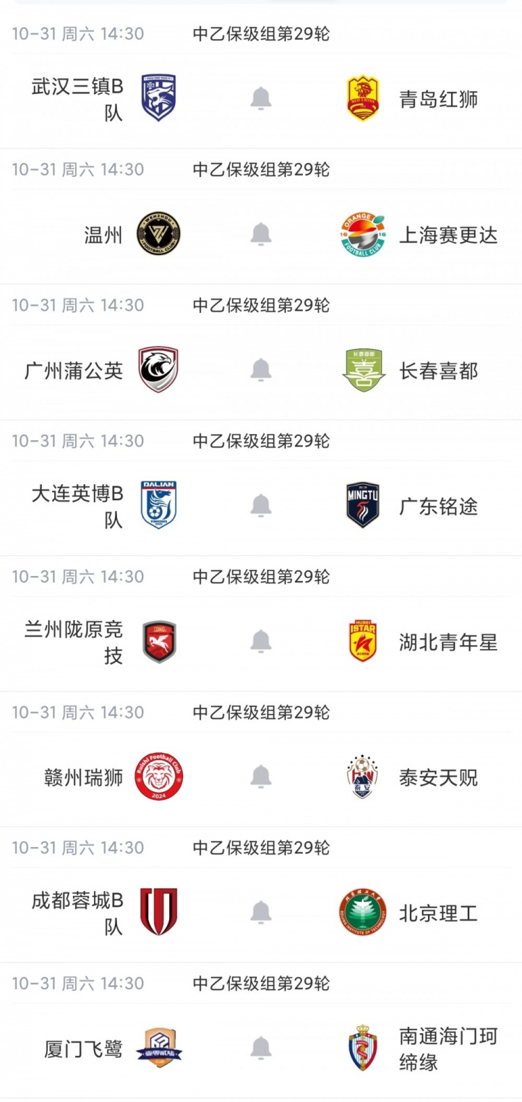 5队升甲大战!中乙综述:泰山B队登顶3队同积50分,前5仅差1分 5队升甲大战!中乙综述:泰山B队登顶3队同积50分,前5仅差1分