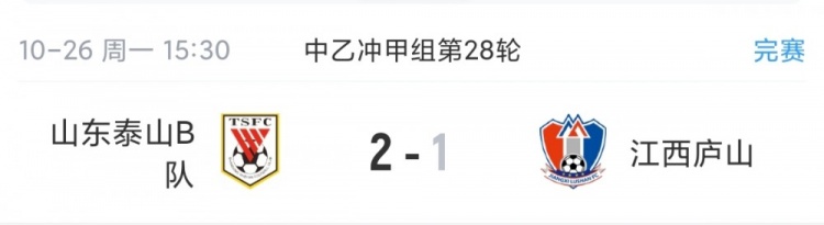 5队升甲大战!中乙综述:泰山B队登顶3队同积50分,前5仅差1分 5队升甲大战!中乙综述:泰山B队登顶3队同积50分,前5仅差1分