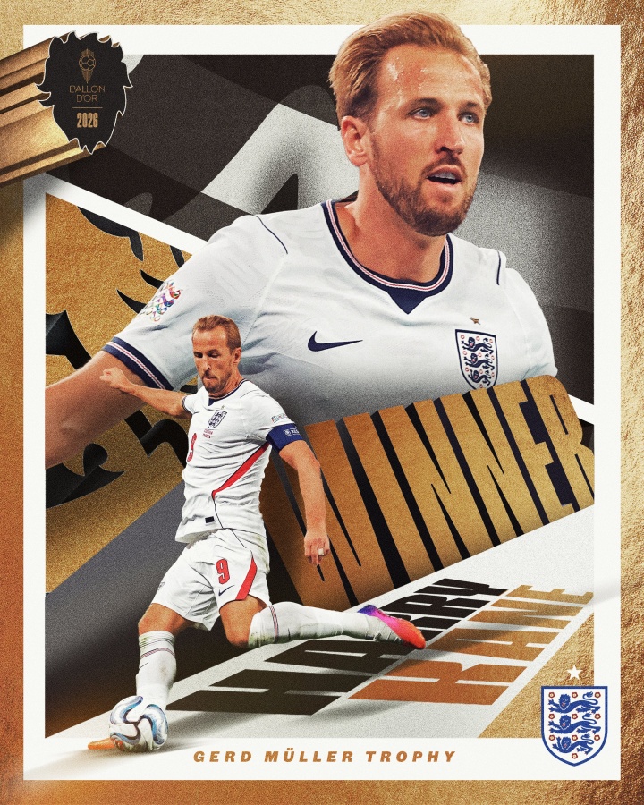 早报：33岁凯恩荣膺金球奖，生涯首获此殊荣
